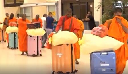 Monaci, arresto, sri lanka, thailandia