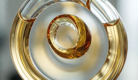 tubos en espiral procesando aceite