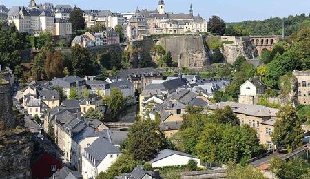 Beautiful sight of the City of Luxembourg.