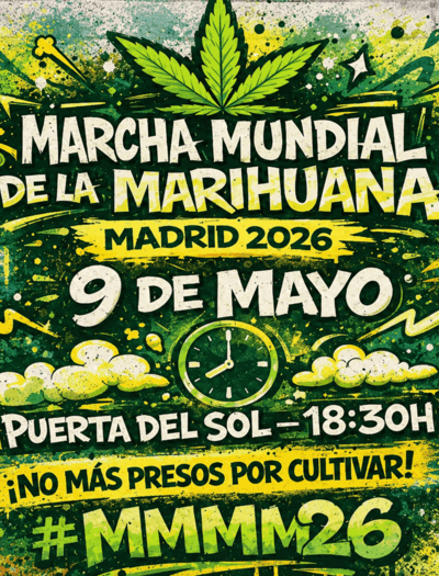 Marcha Mundial de la Marihuana en Madrid 2026