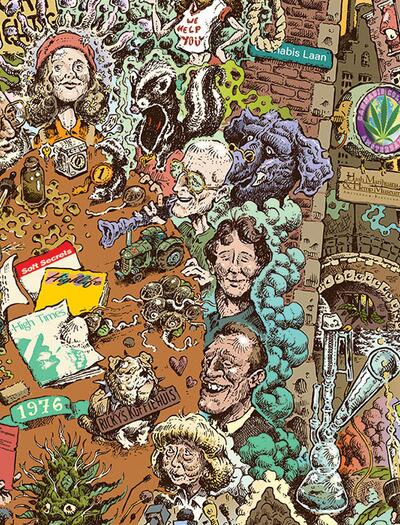 The Grand History of Cannabis : les fresques cannabiques de Mossy Giant 
