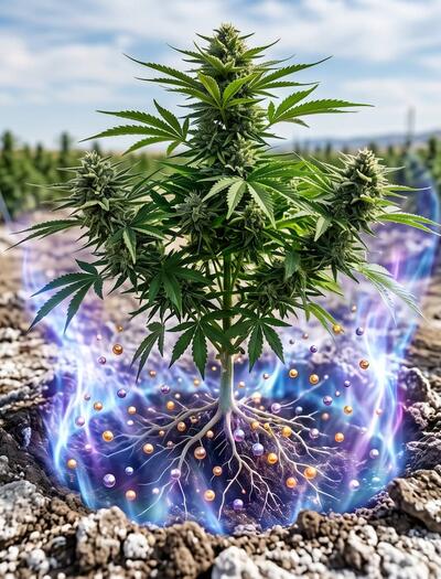 Illustration de planta de cáñamo 