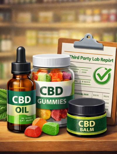 CBD oil, CBD gummies, CBD balm