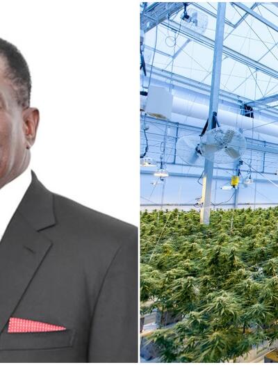 President of Zimbabwe (left) commissions a multi-million dollar cannabis facility set up by Swiss investor.