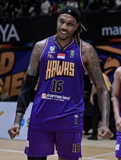Jarred Shaw: detenido en Indonesia por cannabis sintético. Foto: Liga Indonesia de Basquetbol.