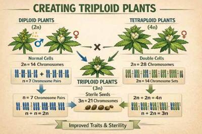 Cannabis triploïde : génétique et application pratique