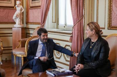 Albert Batlle, teniente de alcalde de Seguridad de Barcelona, reunido con Ariel Palitz en 2023