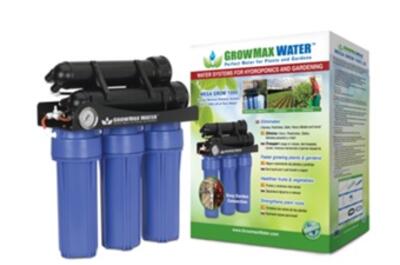 Equipo de filtración y sistema de osmosis inversa GrowMax Water para cultivo.