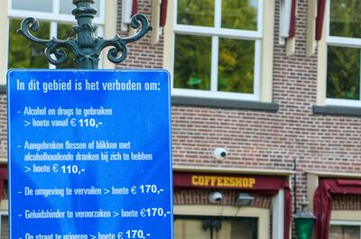 Multas por consumo en la calle en Ámsterdam