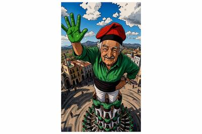 Obra La Pinya de Karulo Abellán realizada con técnica mixta y aerografía