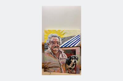 Pintura en acrílico sobre tela del artista Bruno Tessier